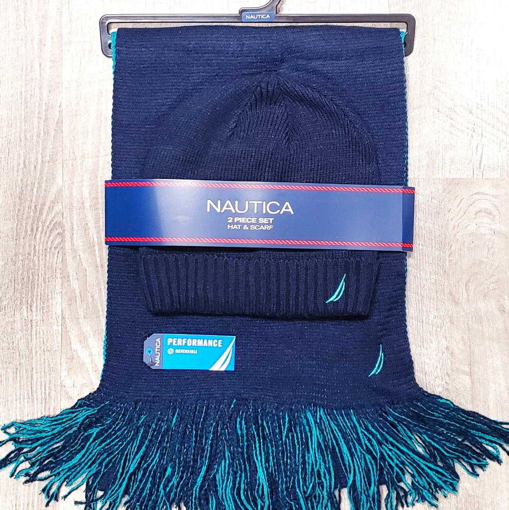 🆕️ Nautica 2 Piece Beanie/Hat & Scarf Gift Set 🎁 - Picture 3 of 13